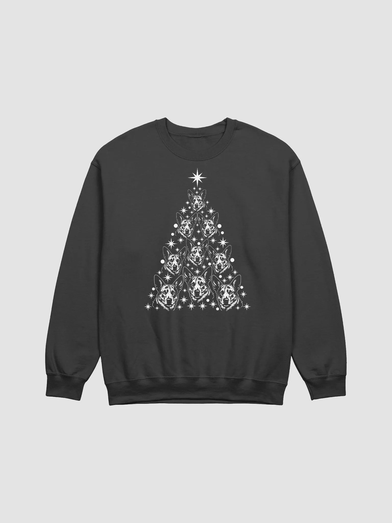 Australian Cattle Dog Christmas Tree Sweatshirt Design for Heeler Paw-rents product image (3)
