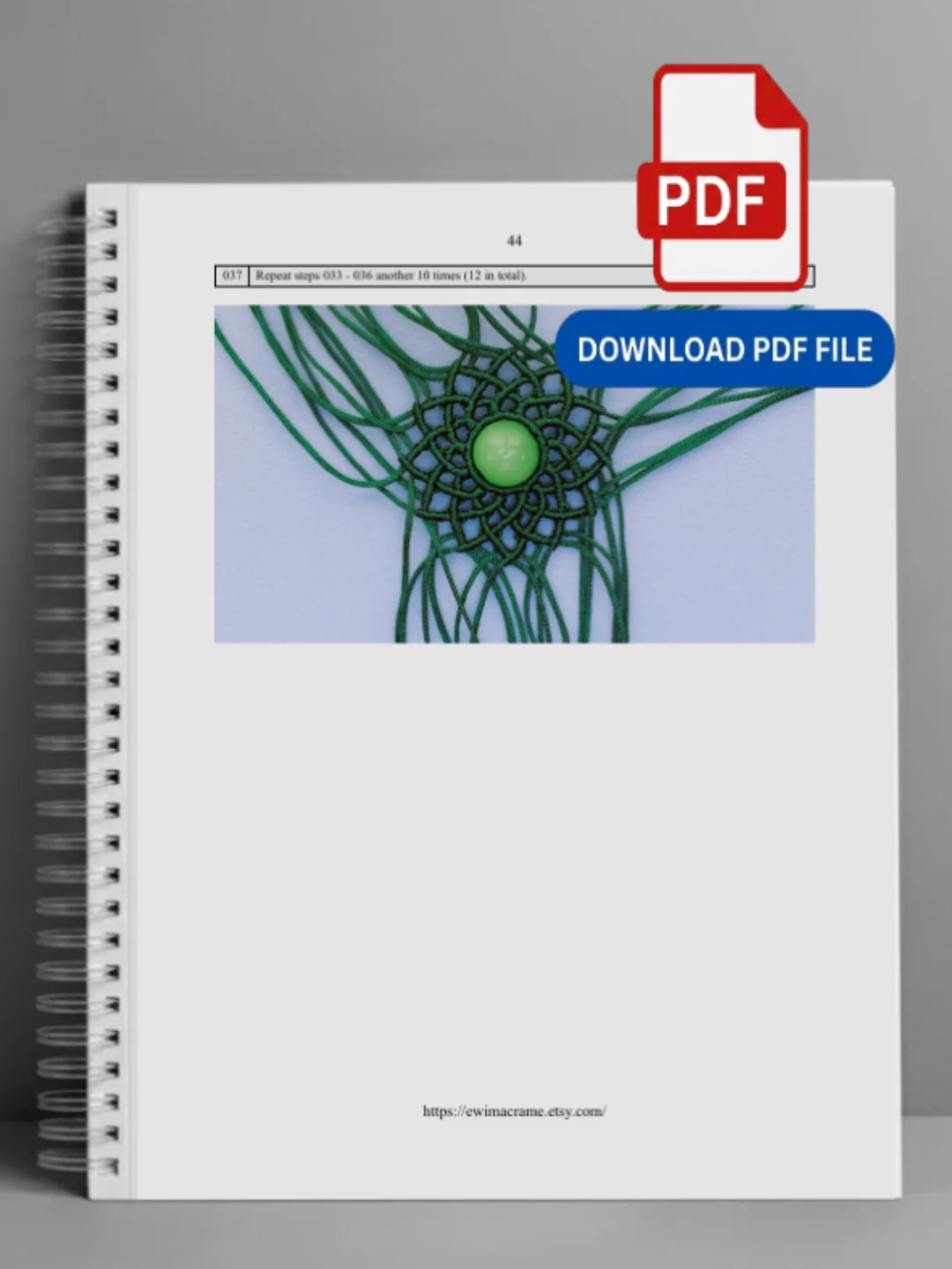 Micro Macrame Dream Catcher – Photo Tutorial product image (5)