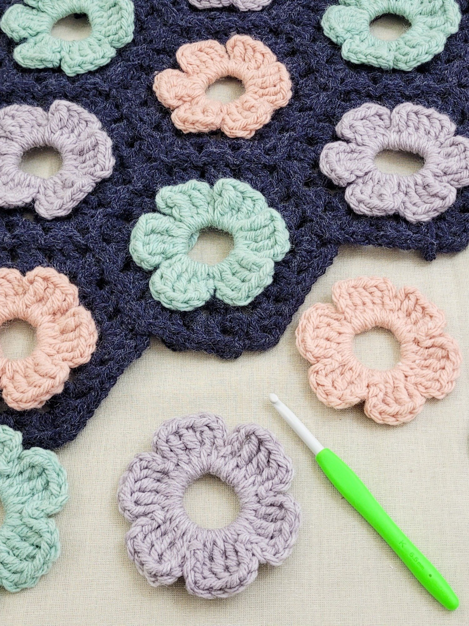 Moonlit Petals Blanket Crochet Pattern product image (6)