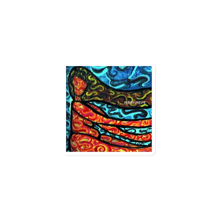 My Body Loves Me- Flowing Woman Magnet product image (1)