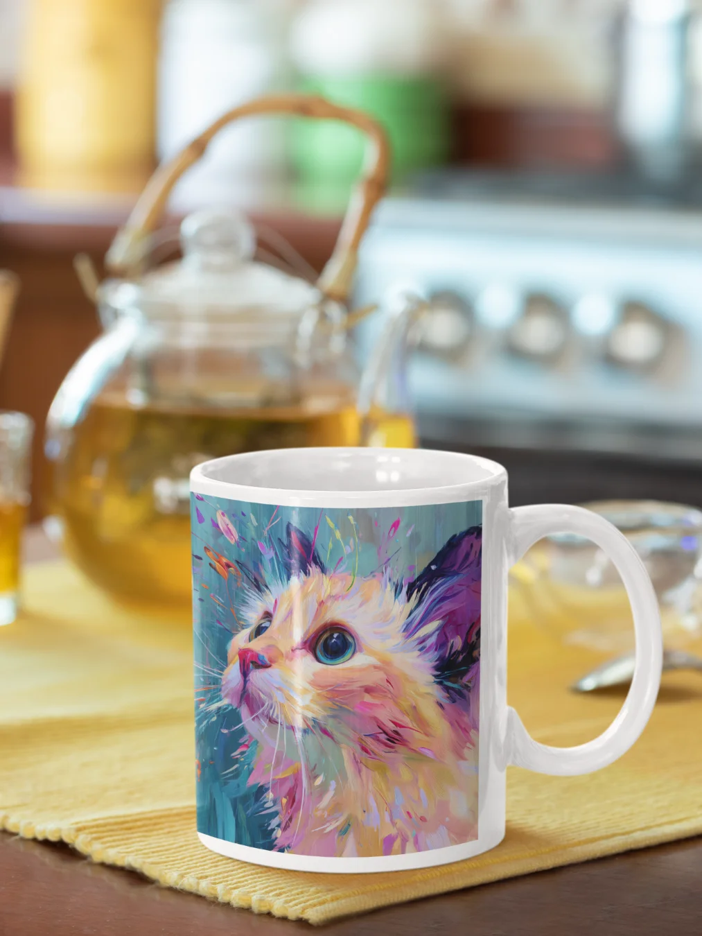 Painterly Ragdoll Cat Mug product image (1)