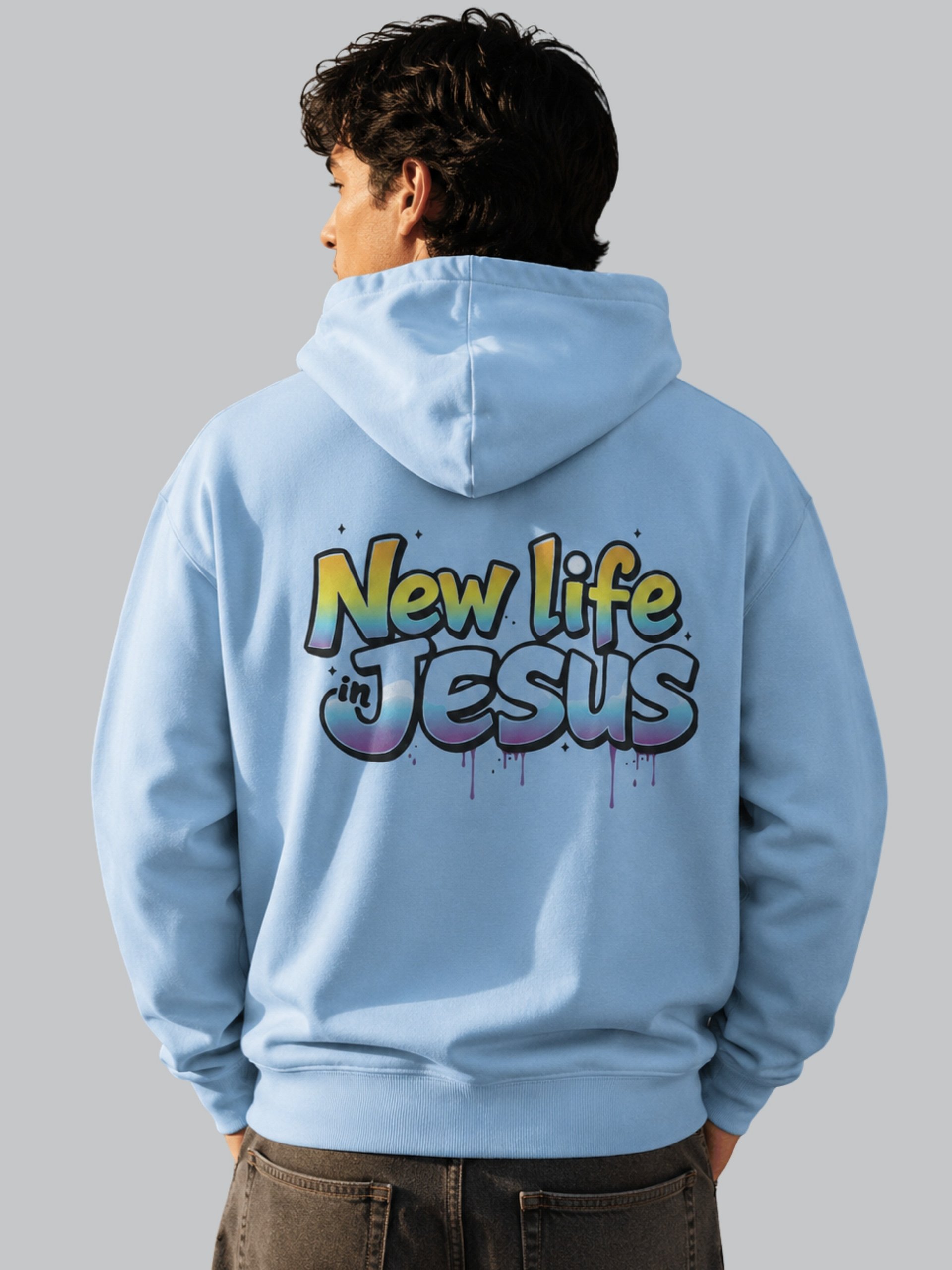 New Life in Jesus Graffiti Hoodie product image (1)