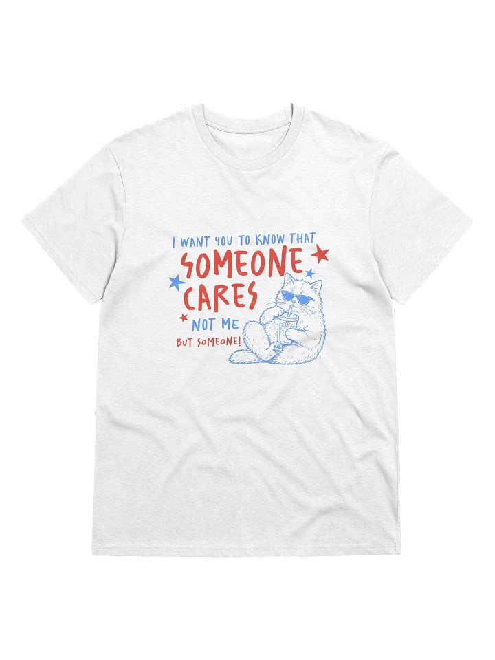 SOMEONE CARES Cat Sunglasses Graphic Tee product image (1)