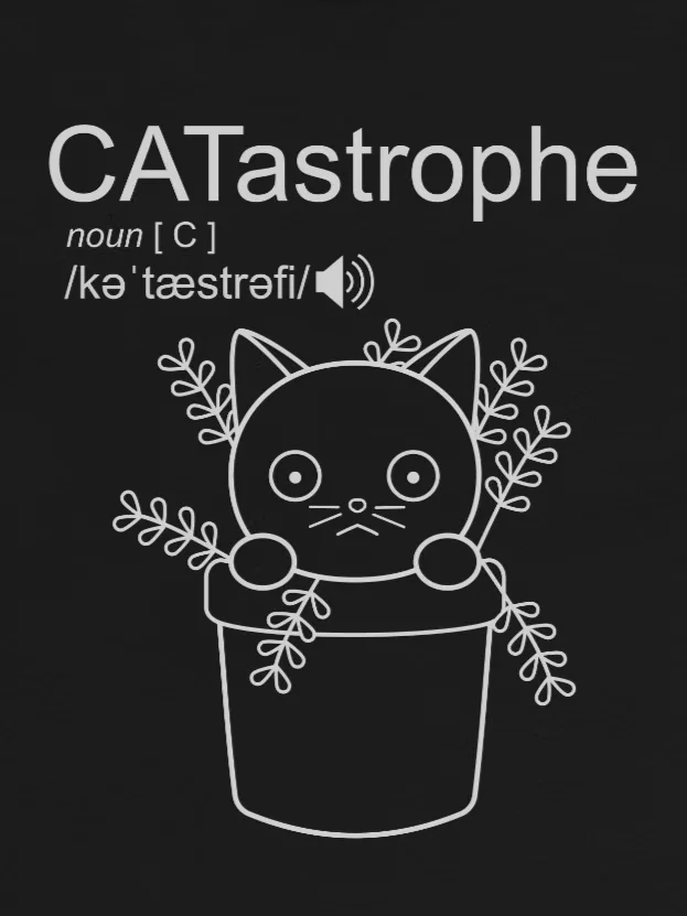 CATastrophe (Cat in Plant Pot) - Unisex Youth Sweatshirt product image (1)