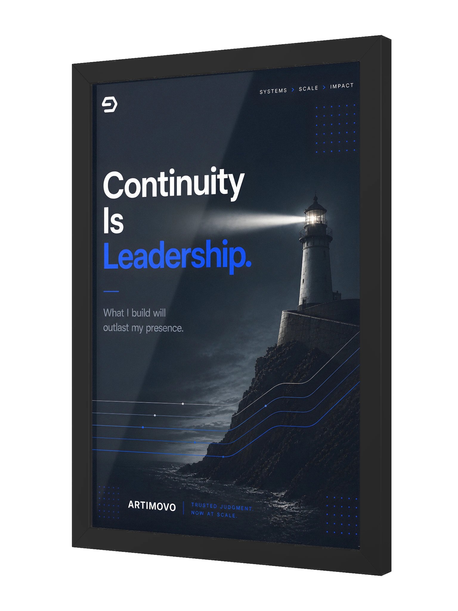 Continuity Is Leadership — Framed Leadership Print product image (5)