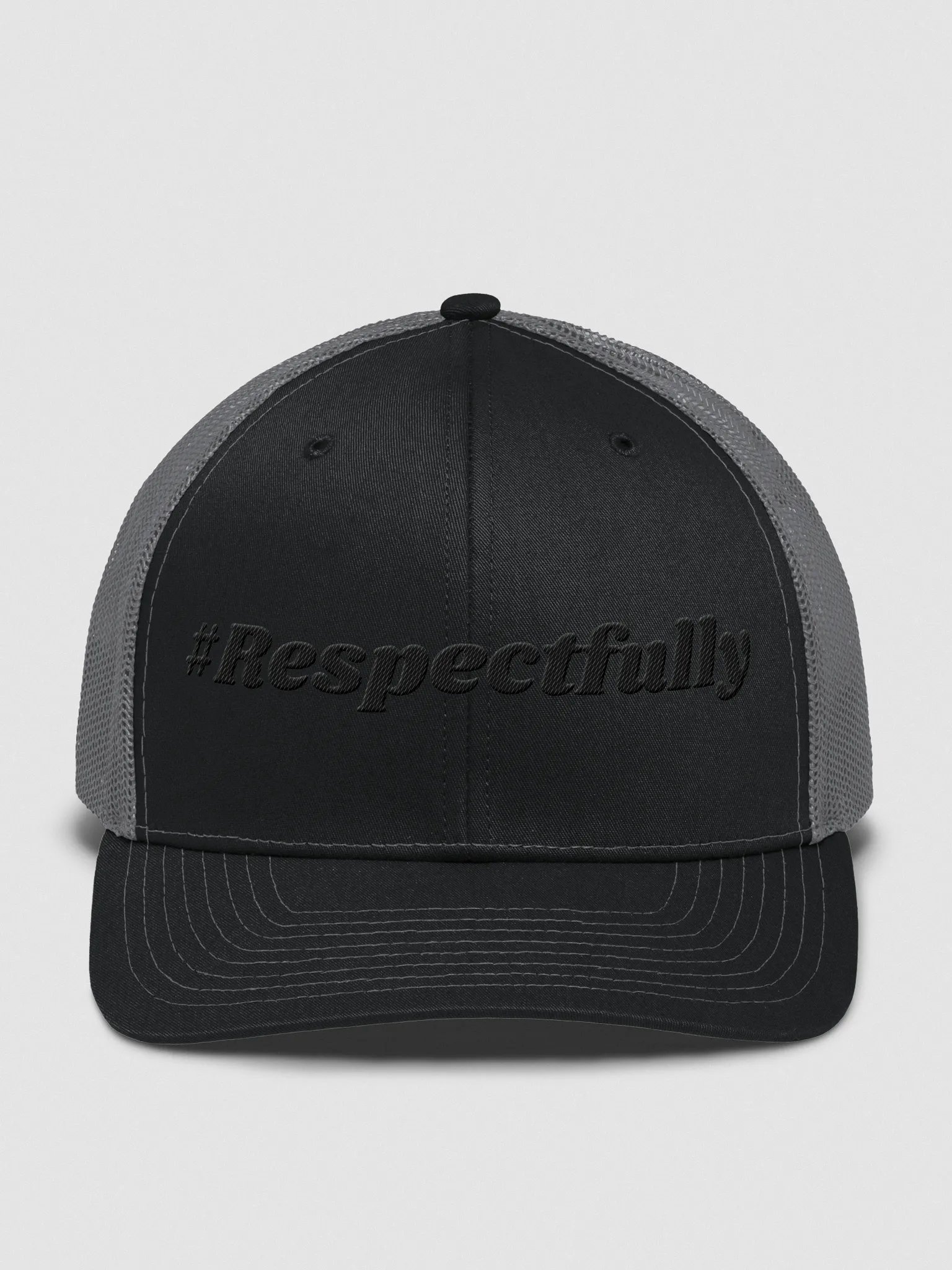#Respectfully Trucker Hat (Blk) product image (1)