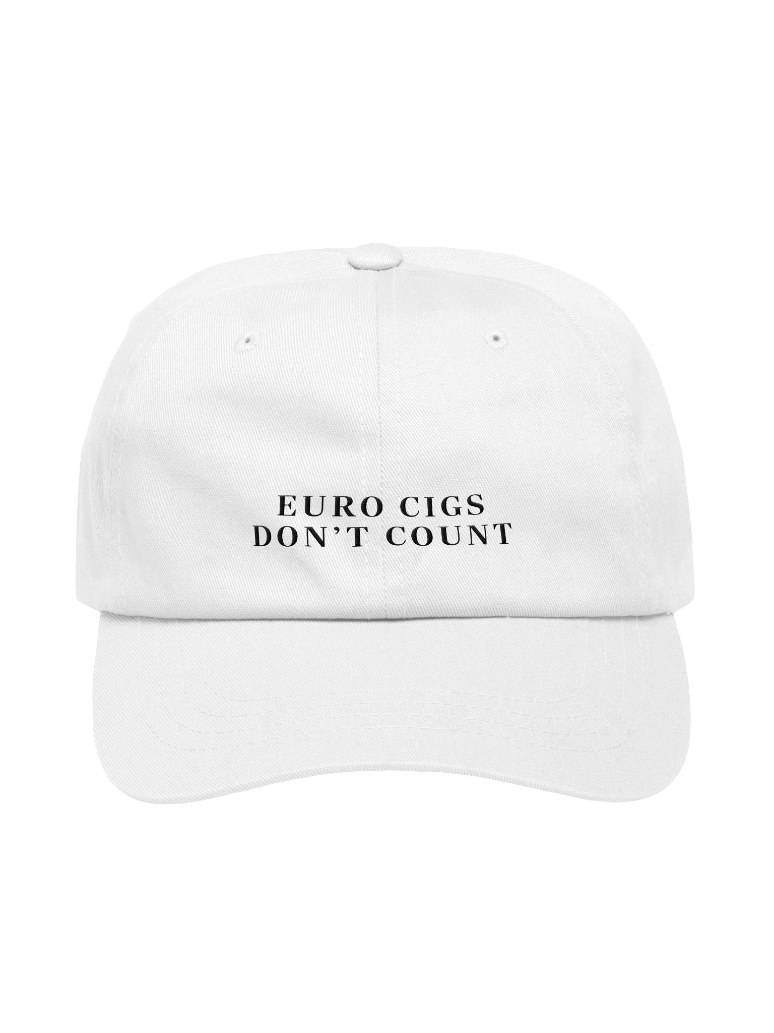 euro summer dad hat (black thread) product image (1)