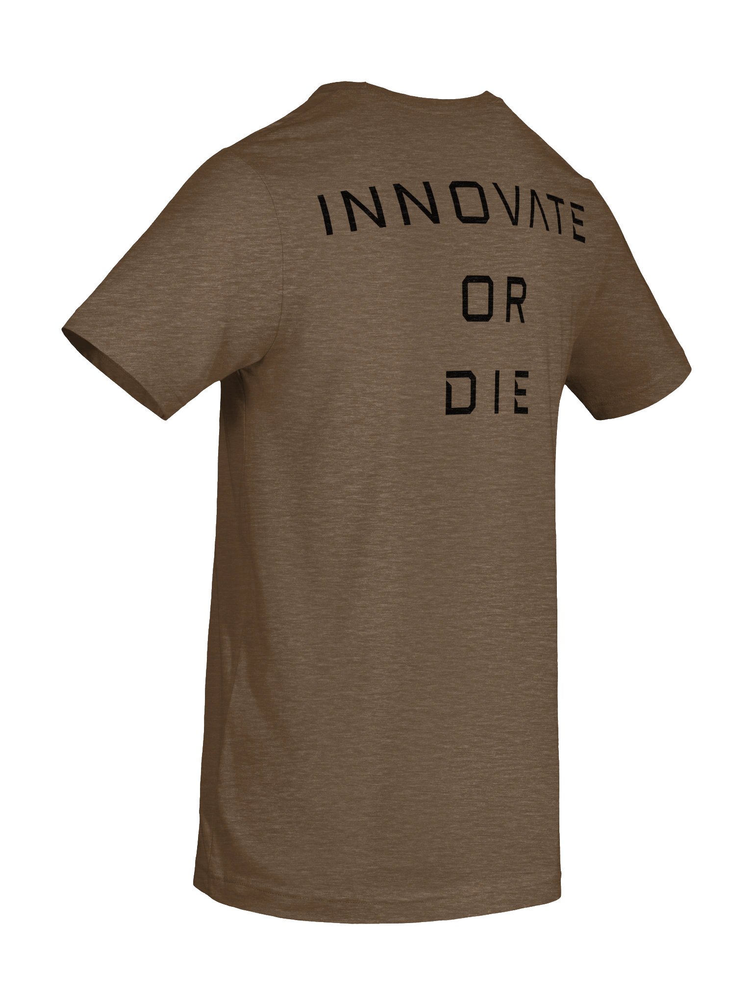 Zero Tech INNOVATE OR DIE Shirt — Heather Brown product image (8)