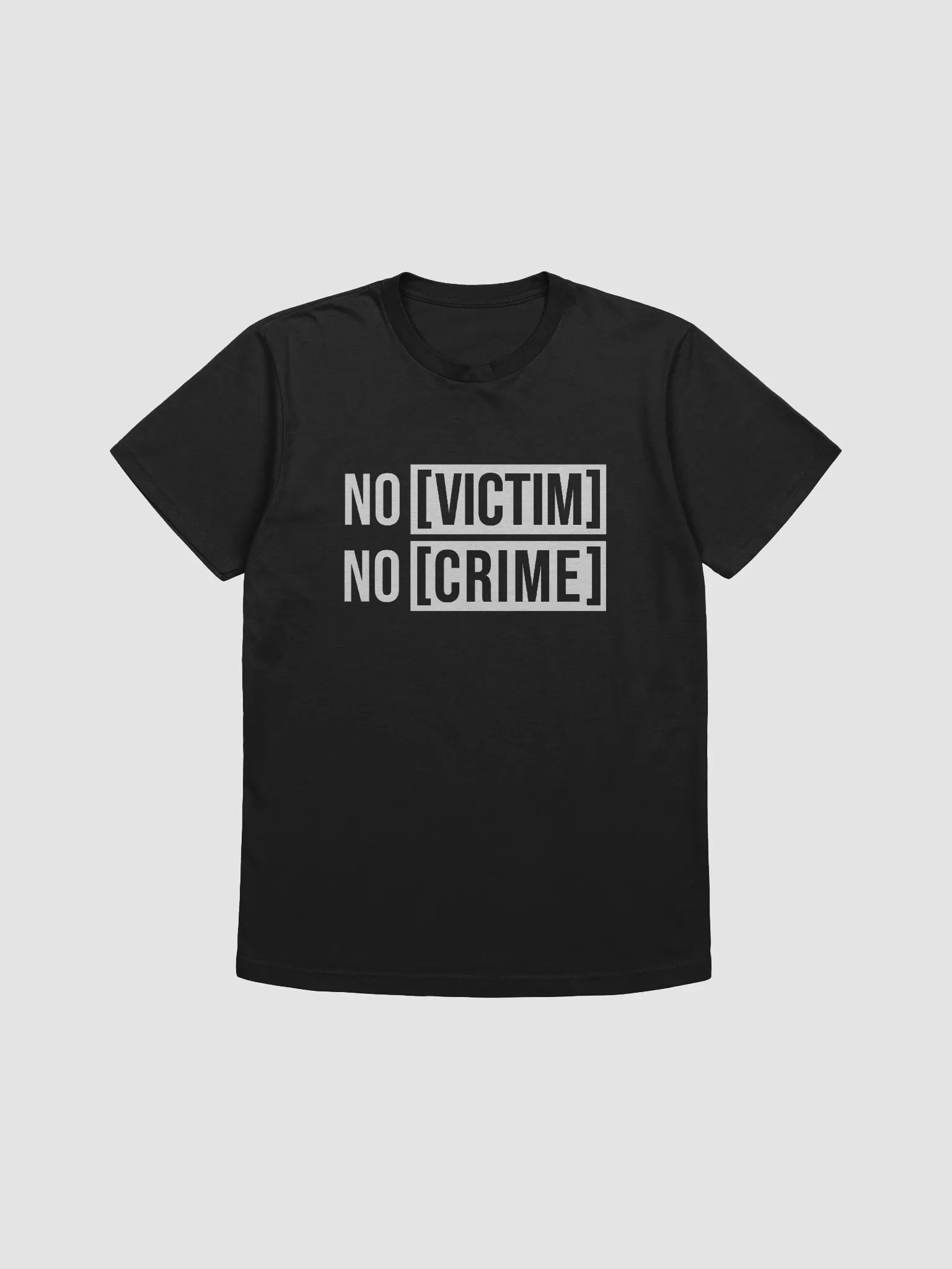 No Victim No Crime V1 White Design Next Level Tee product image (4)