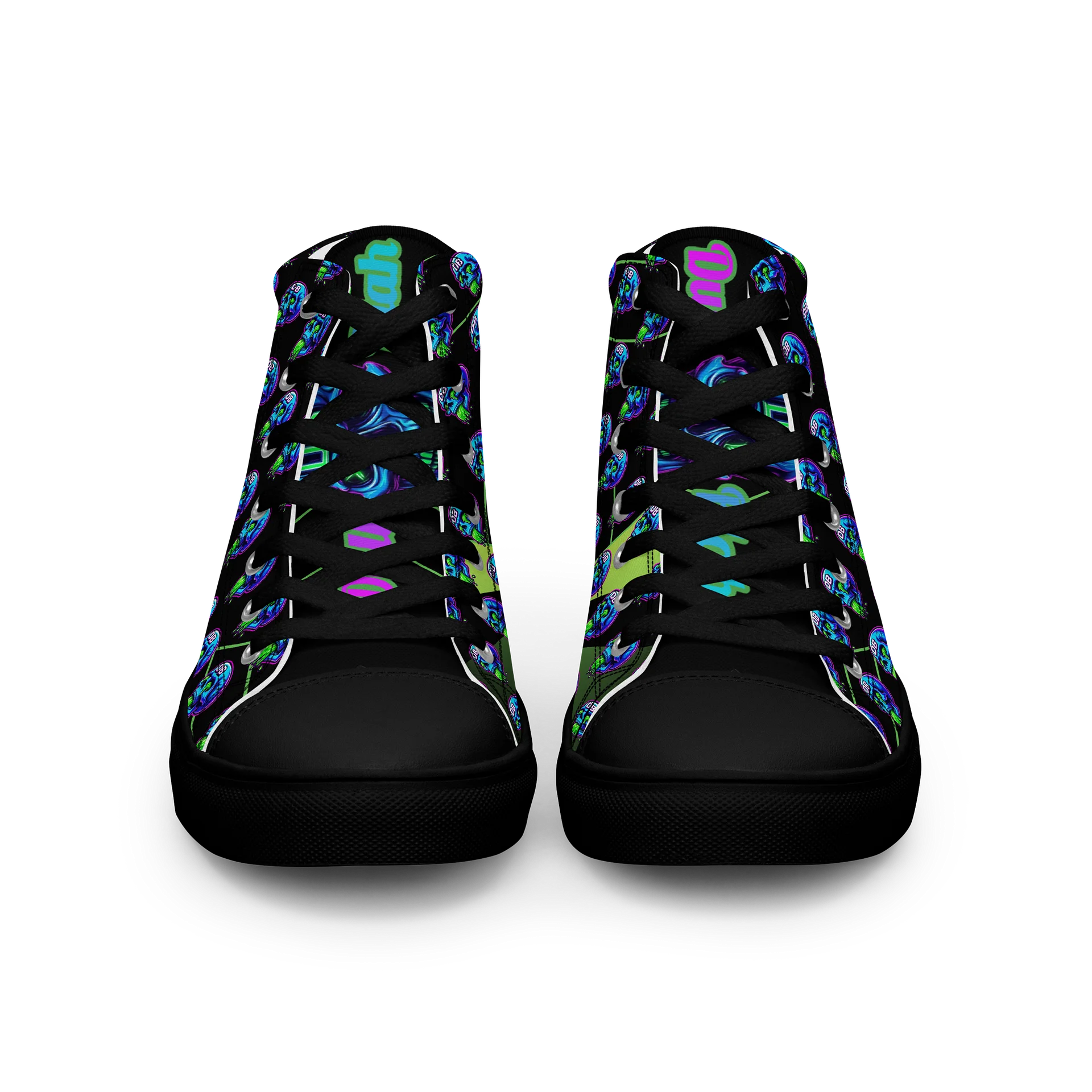 Men's "Sick Skull Grid" Premium High-Top Sneakers product image (3)