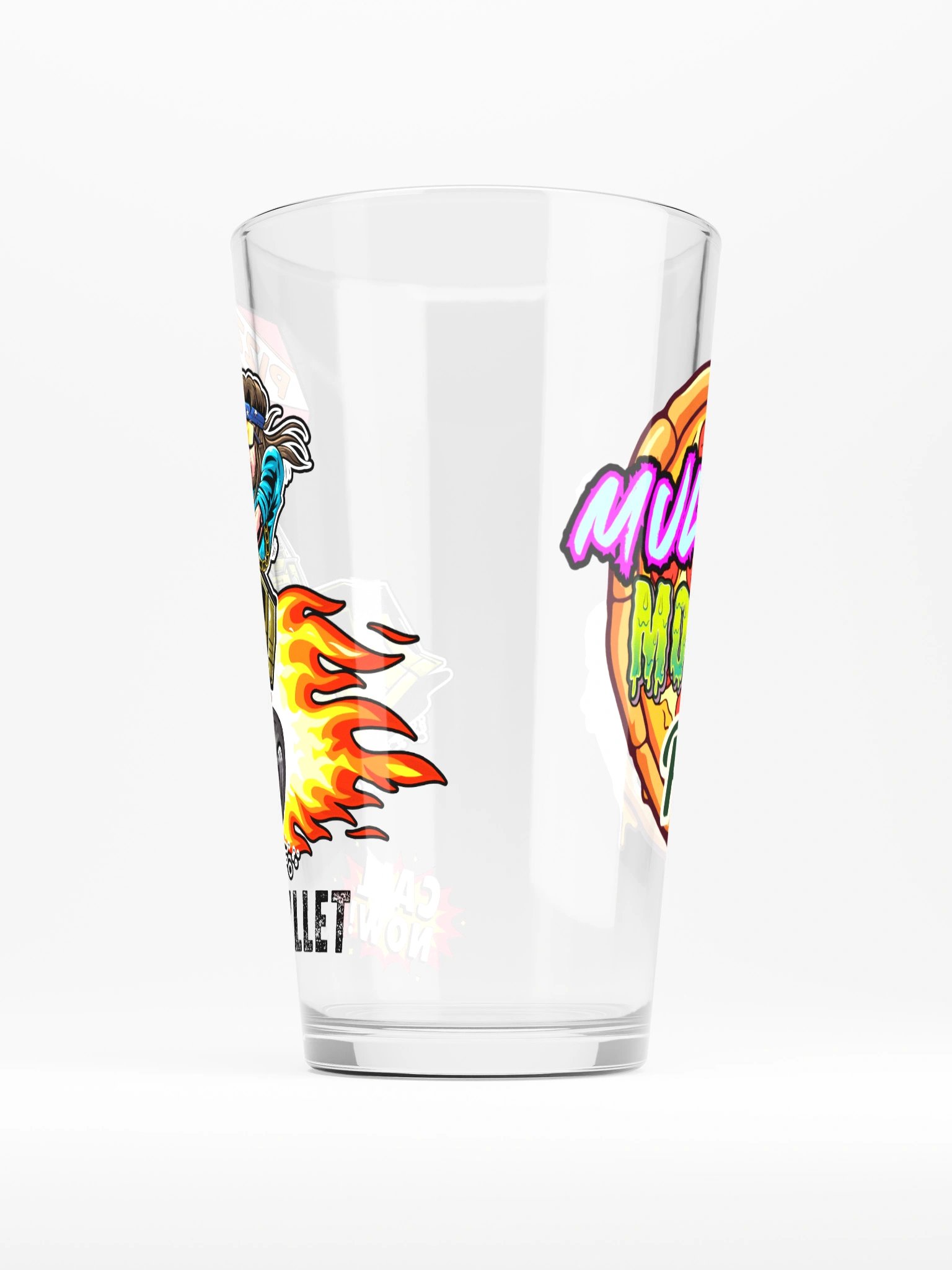 Shaker Pint Glass : MULLETS MONSTER PIZZA product image (1)