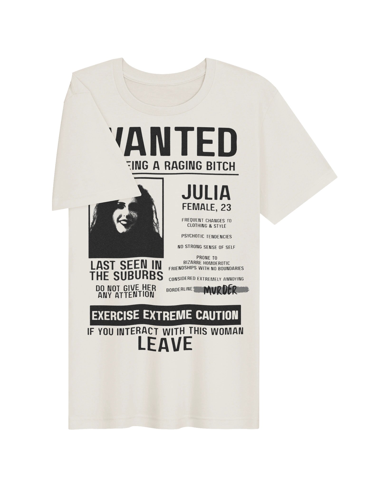 POSTMORTEM Wanted T-Shirt (White) product image (3)