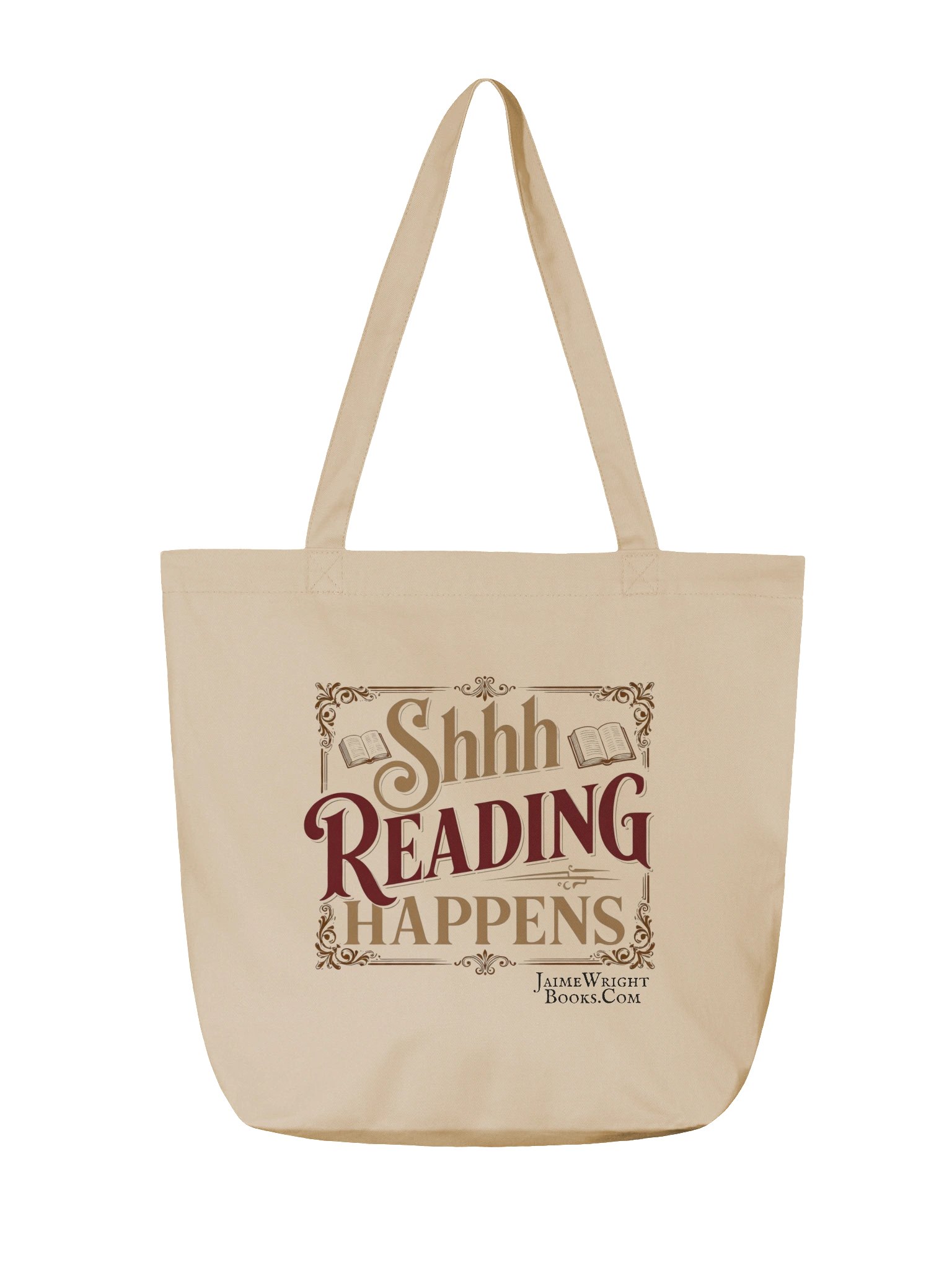 Shh... Reading Happens Tote product image (2)