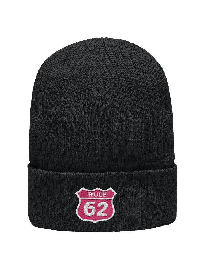Rule 62 Sobriety & Recovery Beanie Hat | Flamingo Color Design product image (1)