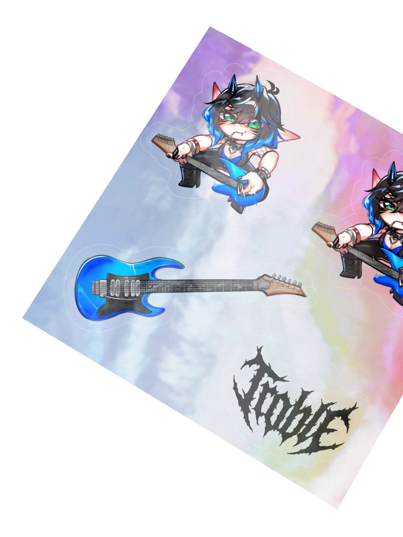 Troble Crabcore Holographic Kiss-Cut Sticker Sheet product image (2)