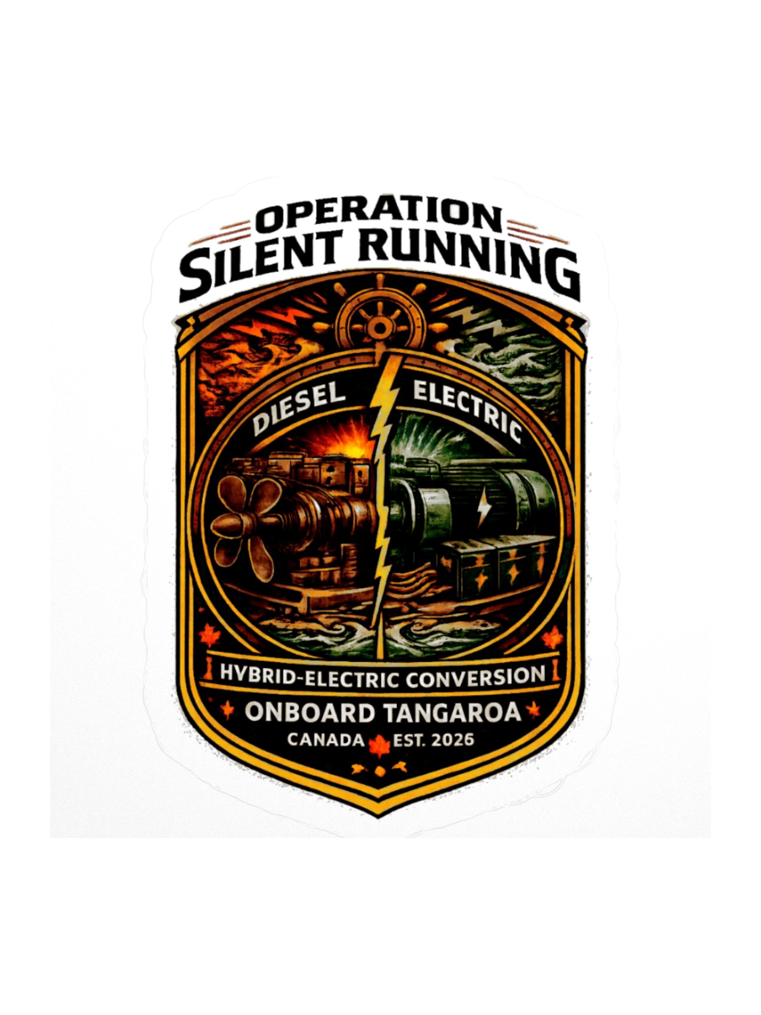 Sticker – Silent Running Badge product image (1)