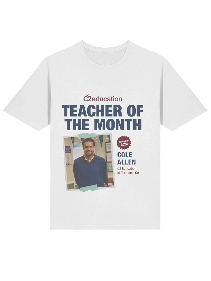 Cole Thomas Allen Teacher of the Month Shirt product image (2)