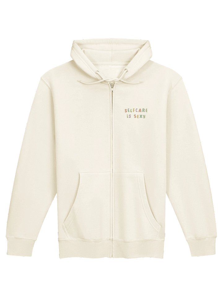 Selfcare Club | Zip-up Hoodie | Front print (text only) product image (1)