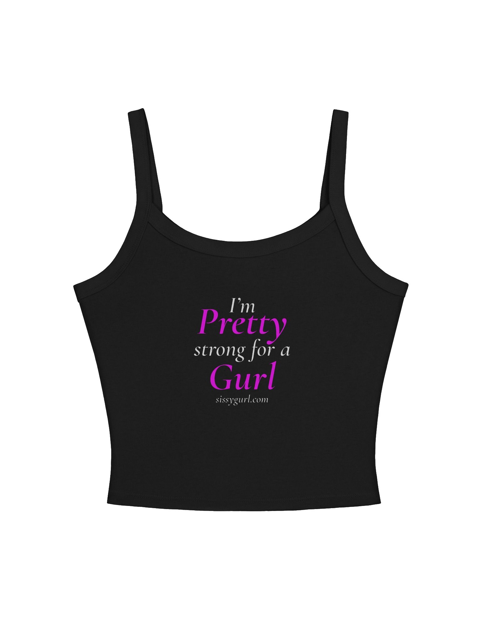 SissyGurl Tank Top Black