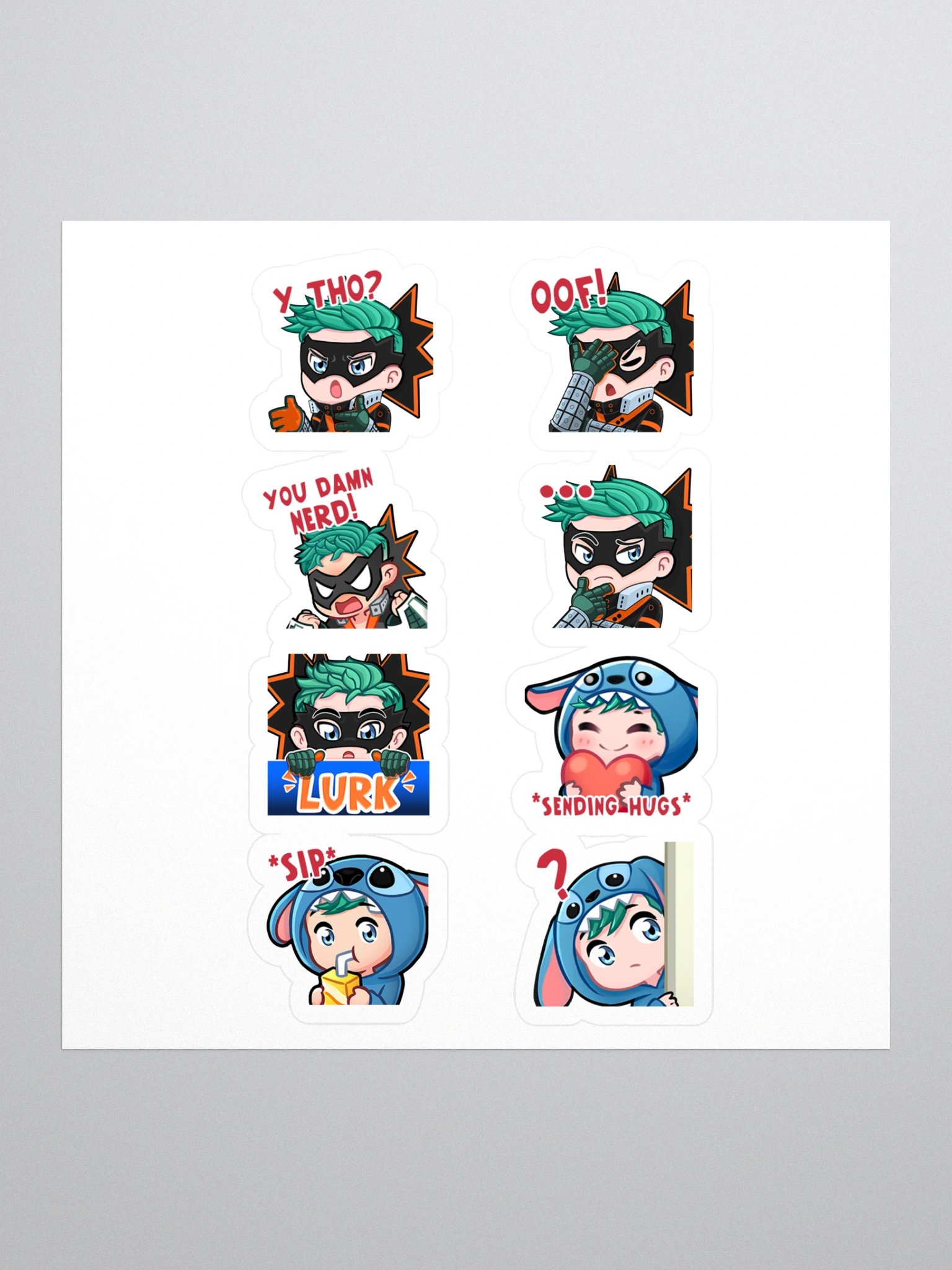 Bakugo & Stitch - Sticker Sheet product image (1)