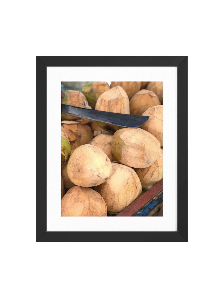Coconut and Machete Framed Art Print product image (3)