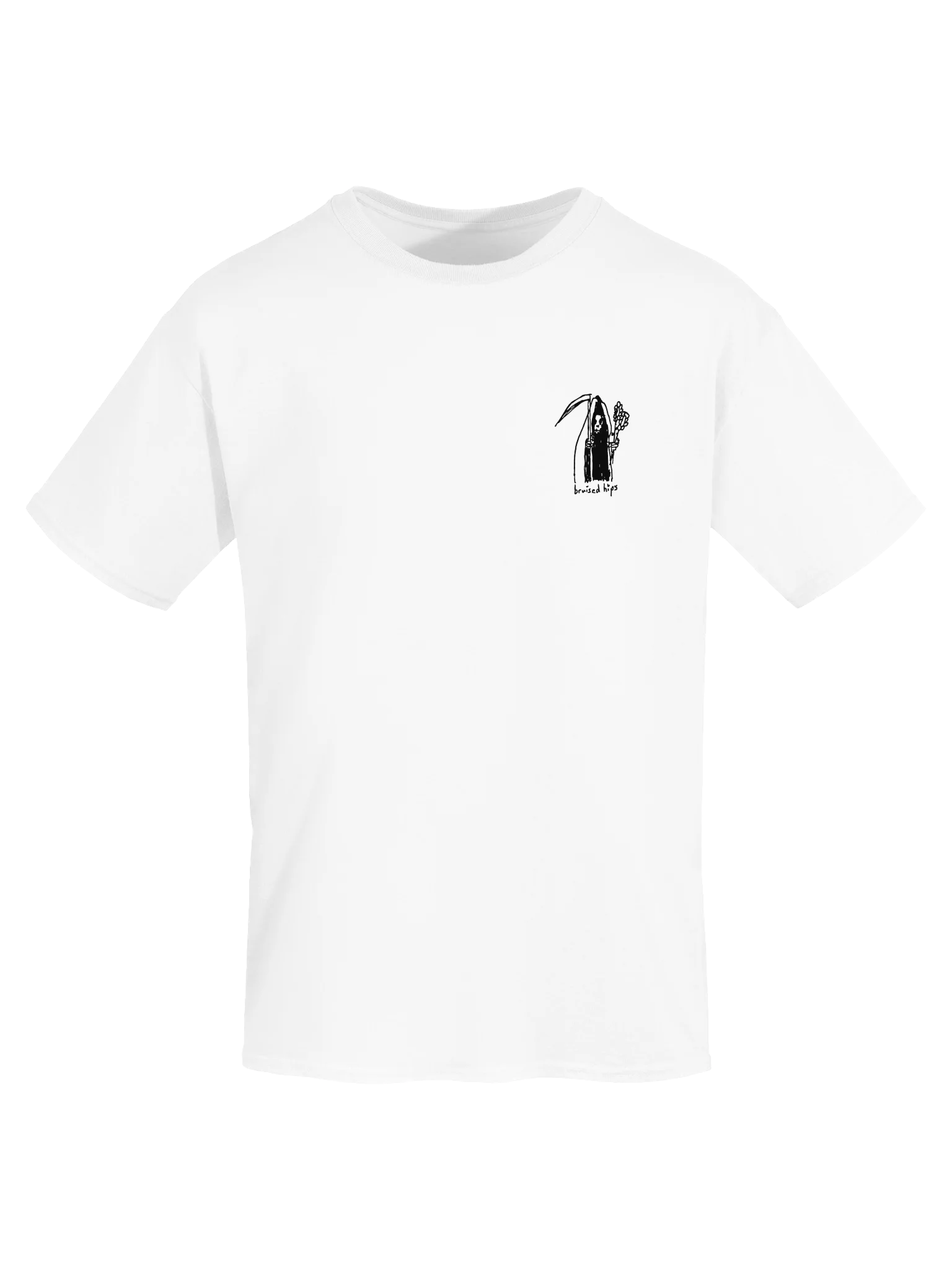 Bruised Hips Friendly Reaper Pocket T product image (115)