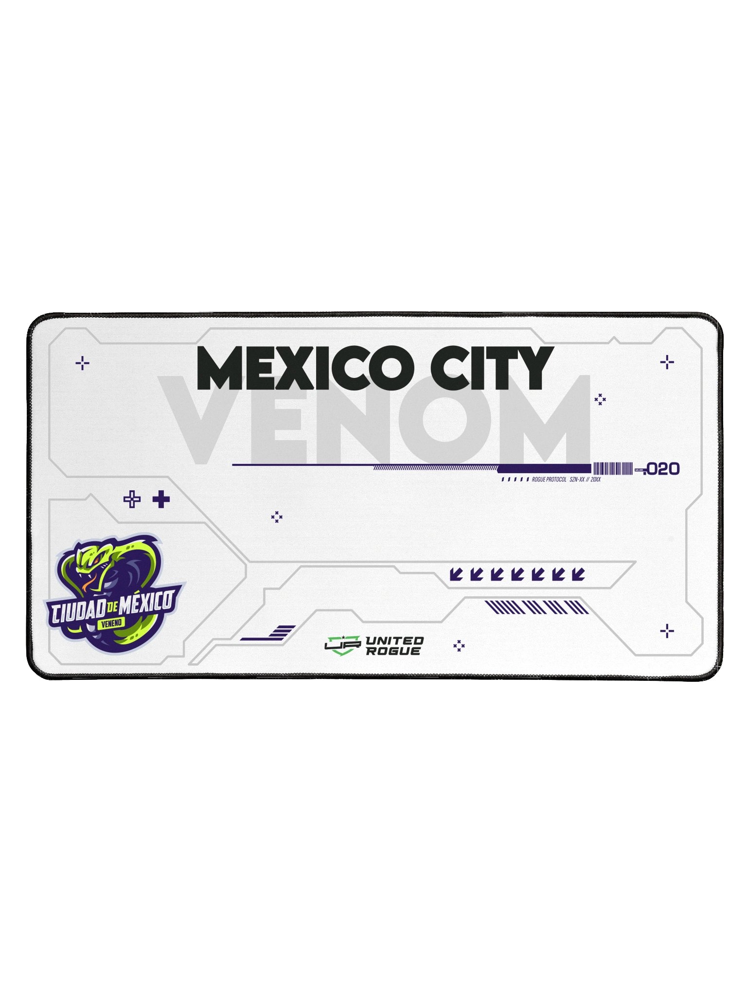 Mexico City Venom White Desk Mat product image (1)