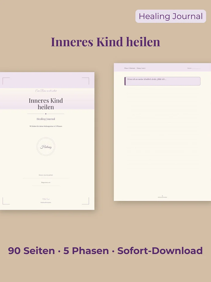 Inneres Kind Healing Journal – Dein sanfter Begleiter auf deiner Heilungsreise (Digitaler Download / PDF) product image (1)