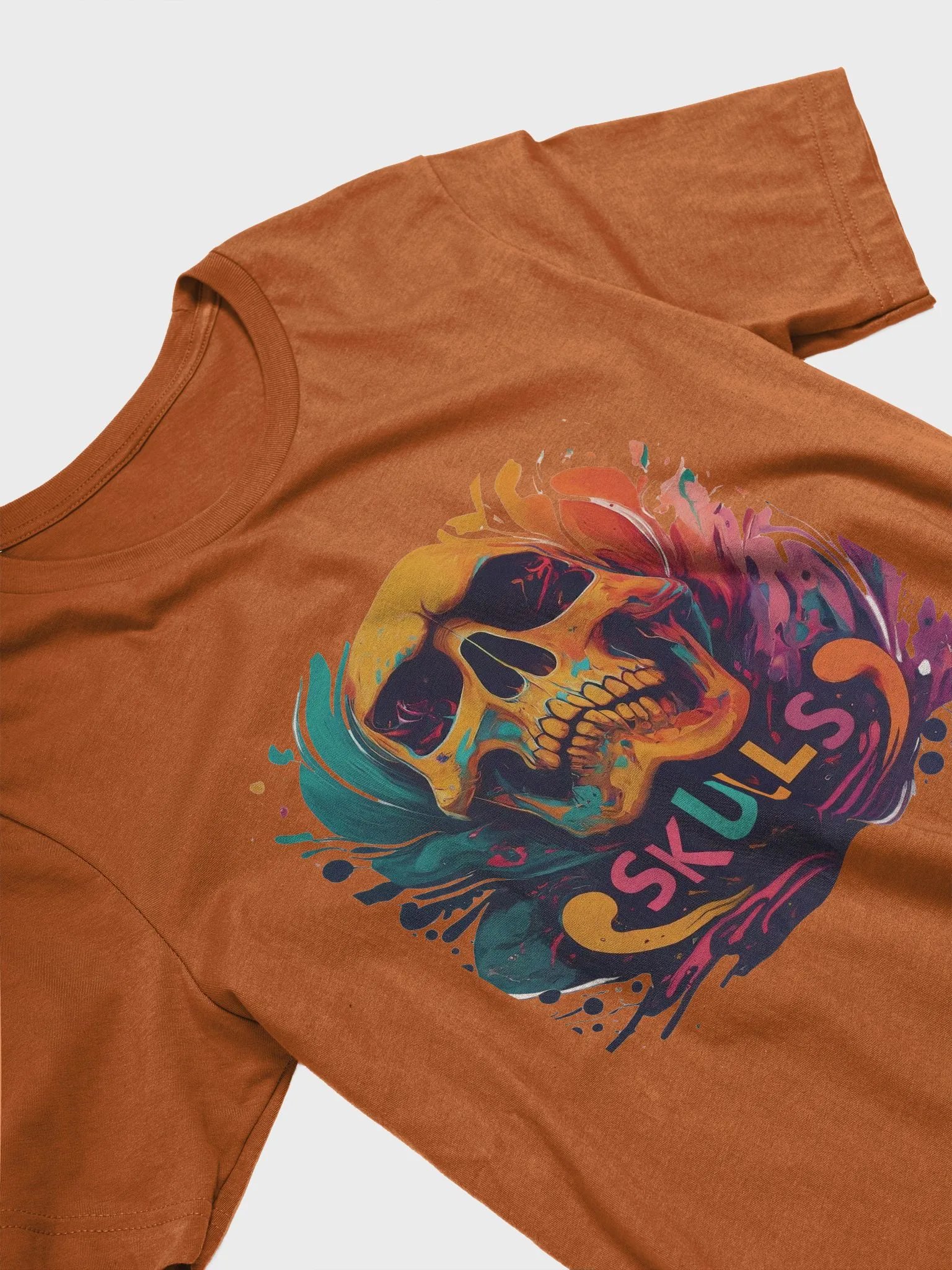 Vibrant Skulls Graphic Tee product image (17)
