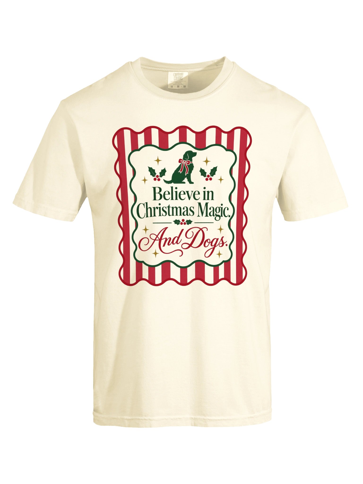 Believe in Christmas Magic and Dogs | Dog Lover Christmas T-Shirt product image (18)