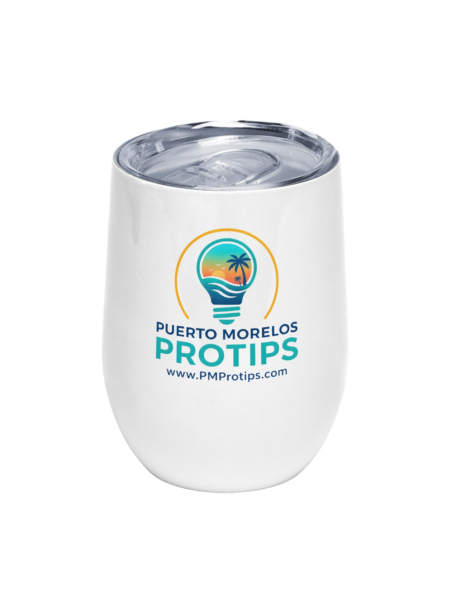 Puerto Morelos Protips Logo Wine Tumbler product image (1)