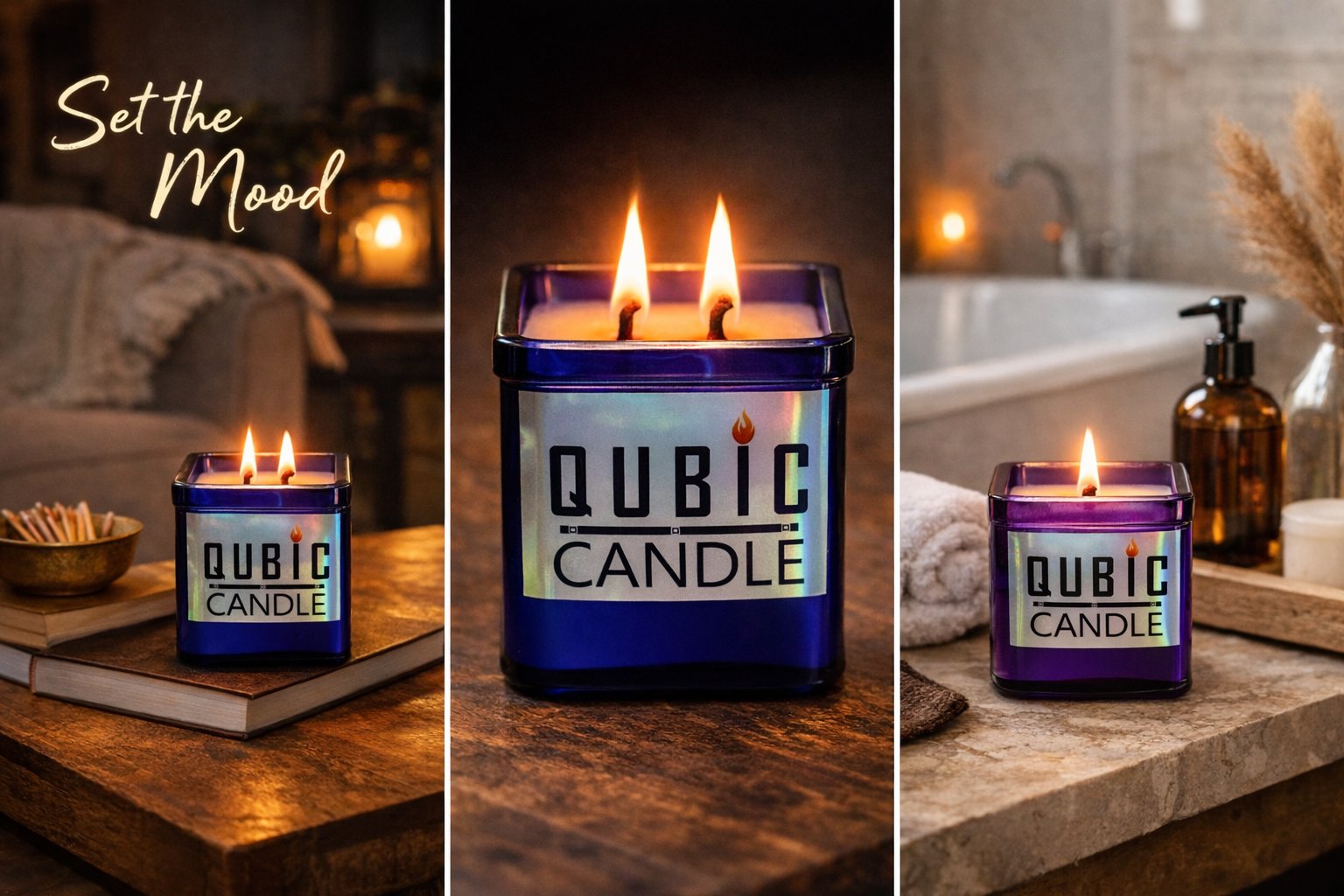 Qubic Candle - Lemonade Lavender scented product image (6)