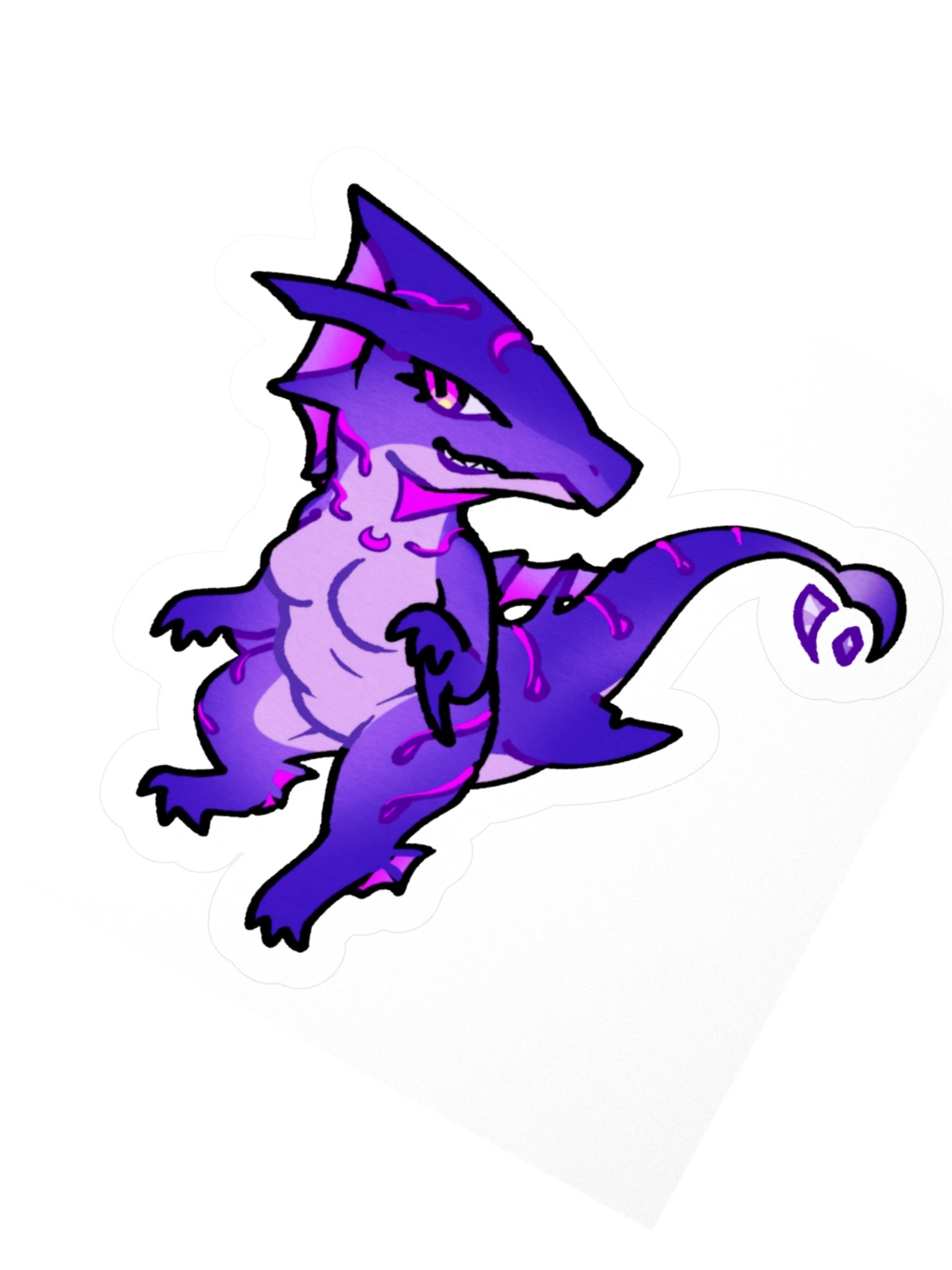 CHIBI DINO MOON STICKER product image (2)