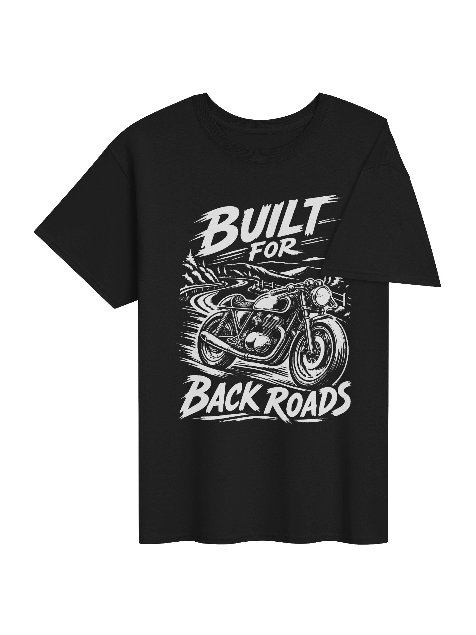 Built for Back Roads Vintage Cafe Racer T-Shirt product image (4)