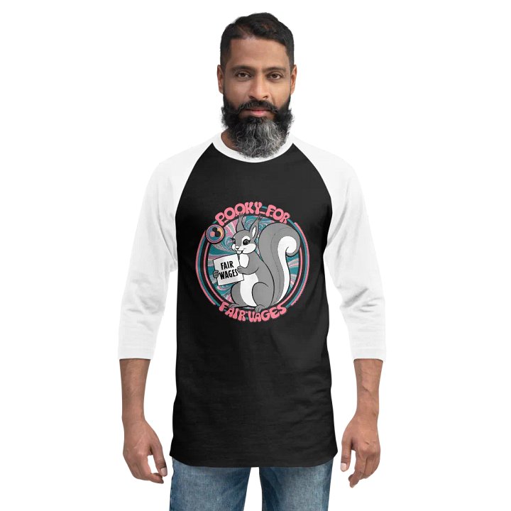 Pooky's Fair Wages Raglan Tee product image (2)