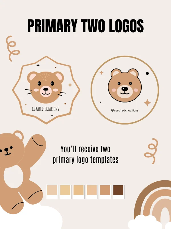 MRR/PLR Teddy Bear Logo for a Brand product image (8)