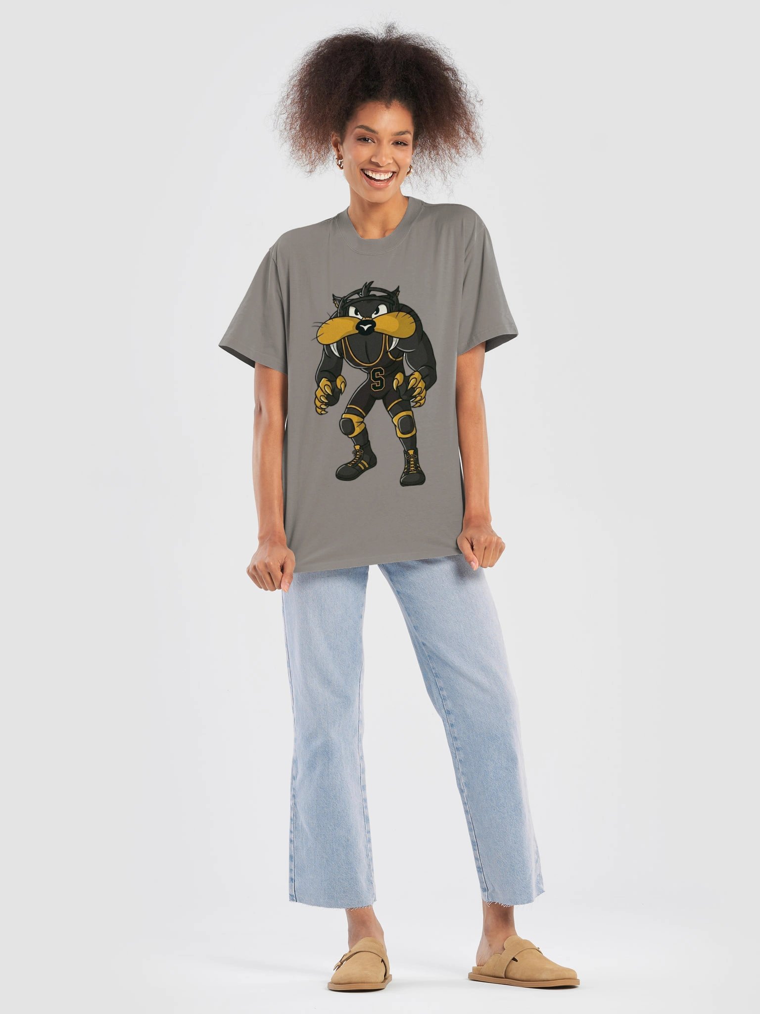 Sabercats Gold Mascot Oversized Tee product image (25)