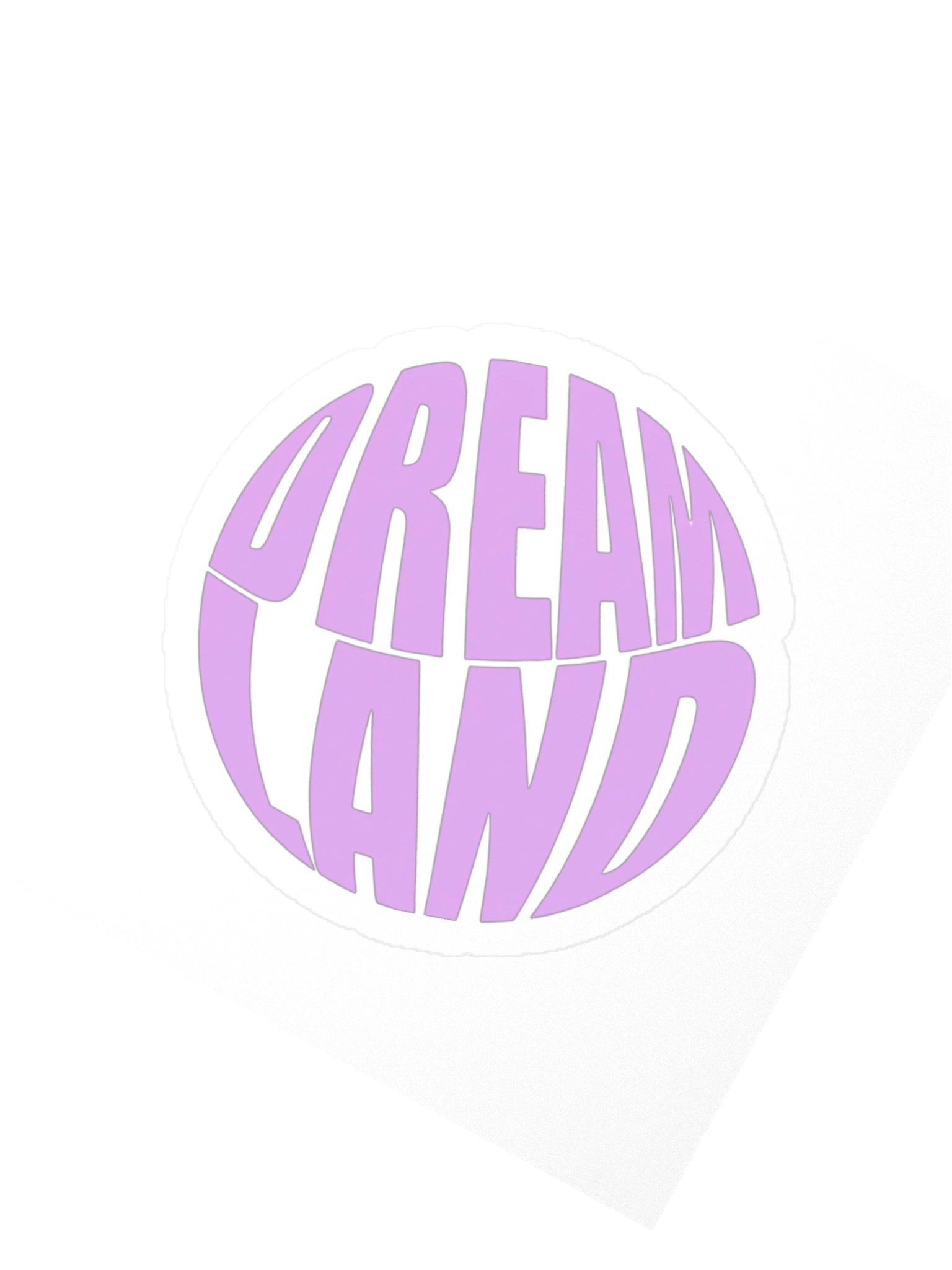 Dreamland Pink Circle Kiss Cut Sticker product image (5)