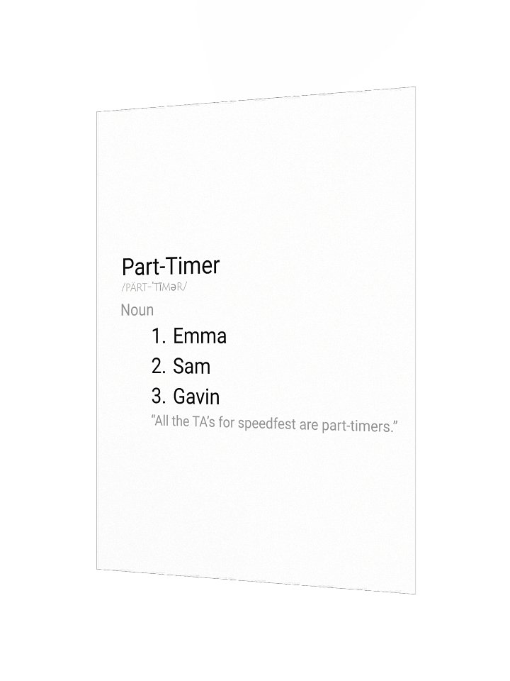 Part Timer Poster product image (2)