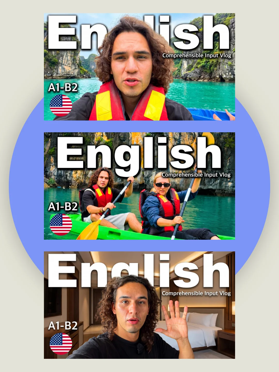 LEARN ENGLISH Comprehensible Input Vlog in Vietnam - Video 77 Study Pack product image (3)
