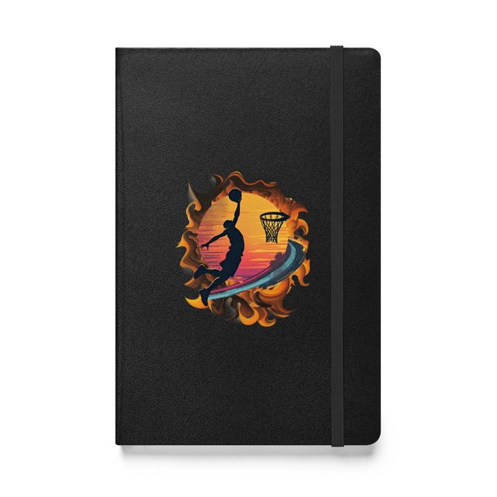 Space Shooter Basketball Sunset Slam Hardcover Notebook product image (1)