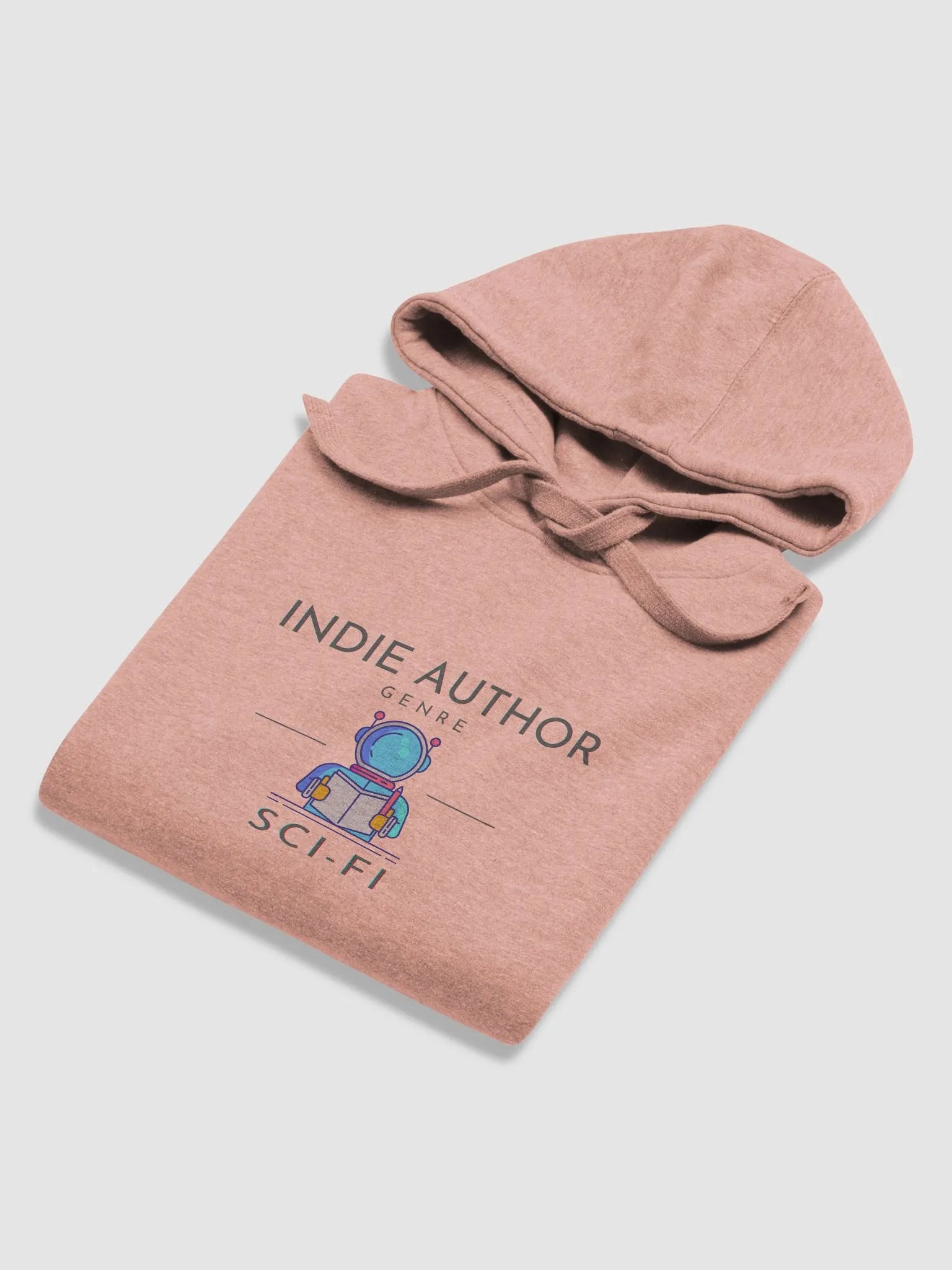 Indie Author Genre Sci-Fi Dusty Rose pink unisex hoodie product image (6)