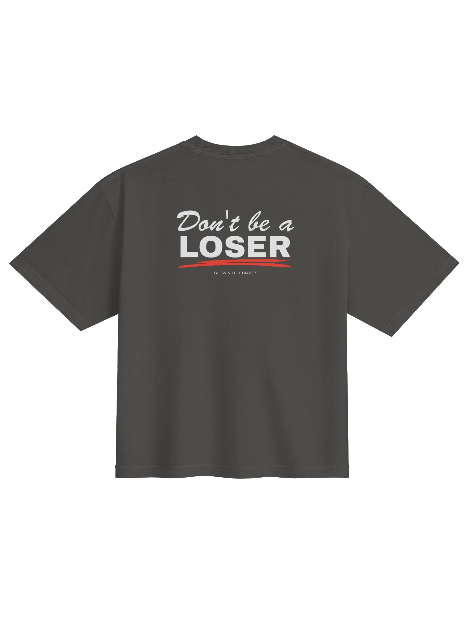 Don't be a LOSER womens boxy Tee Pepper product image (2)