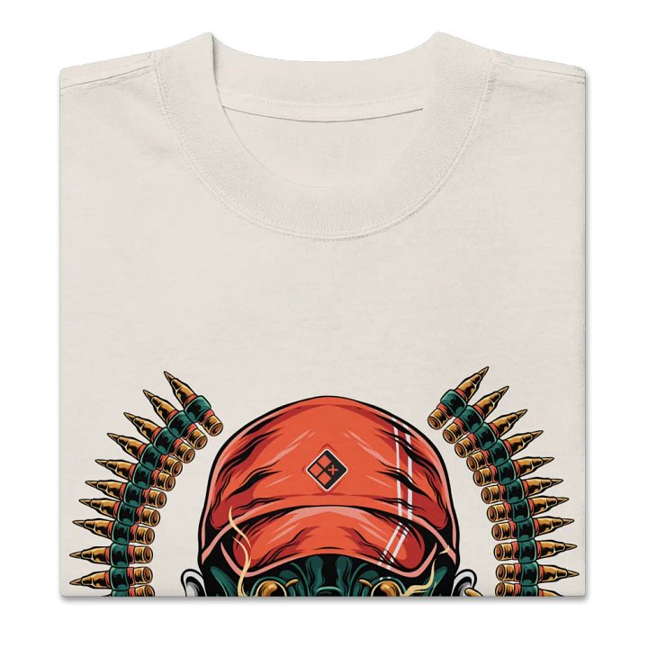 Oversized NEVER OUTGUNNED Tee product image (12)