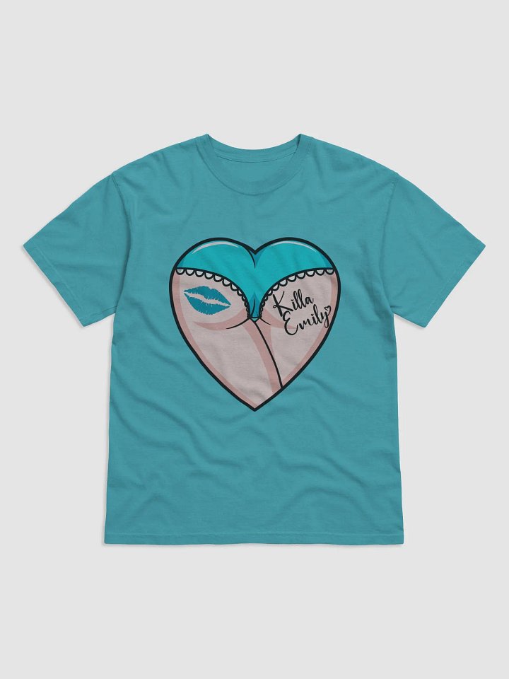 TEAL HEART BUTT TEE product image (1)