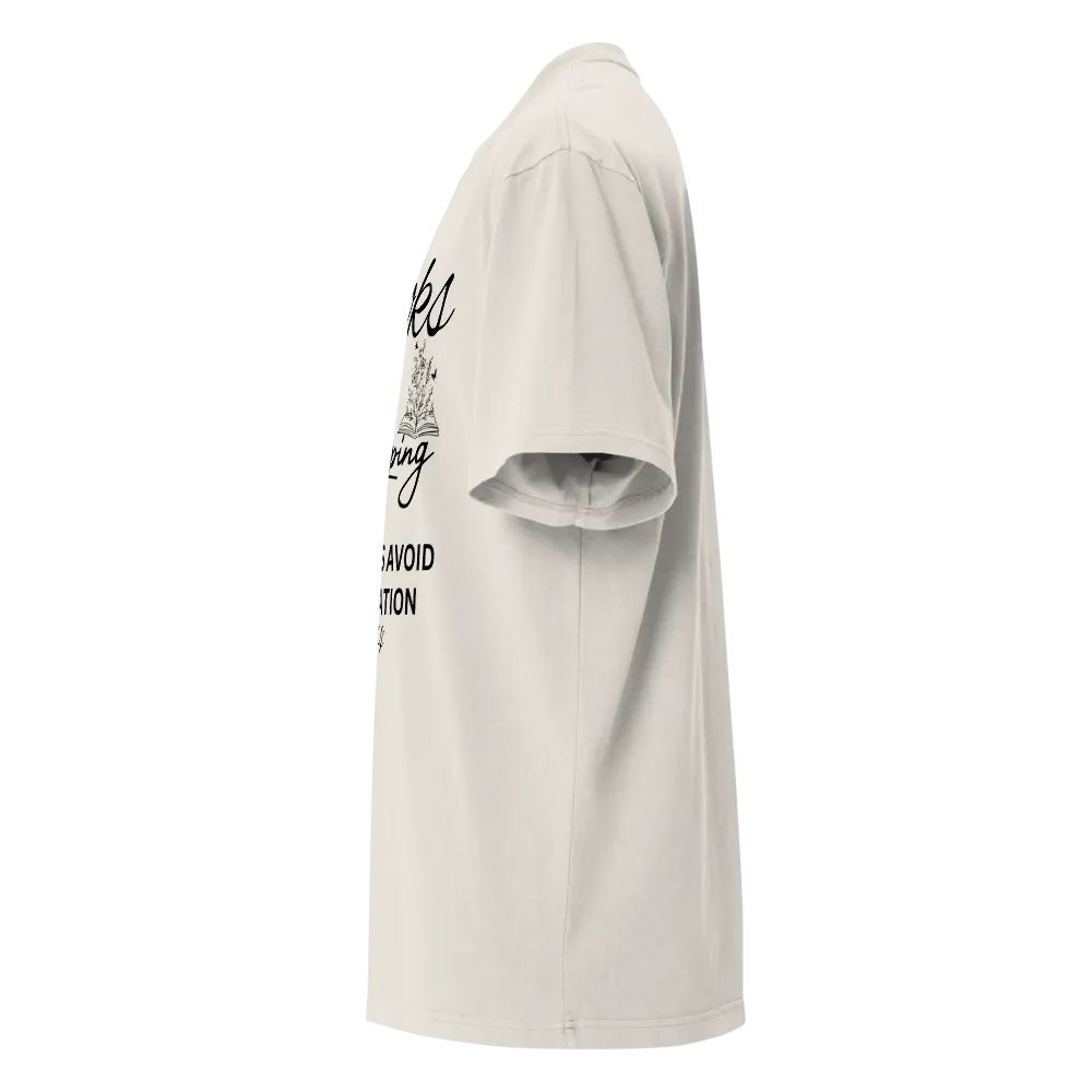 Books Helping Introverts Avoid Conversation Boxy Tee product image (39)