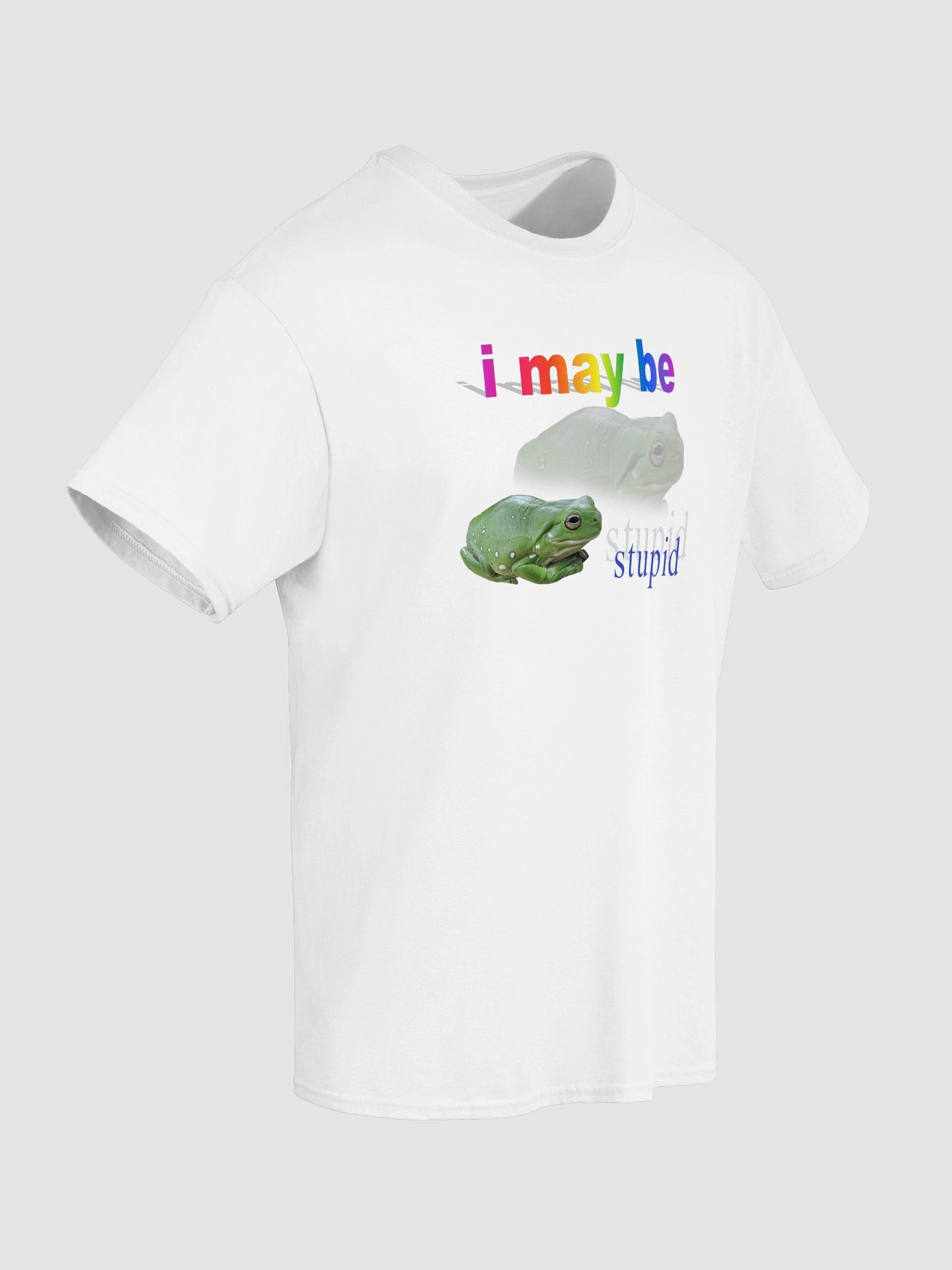 I may be stupid frog T-shirt product image (58)