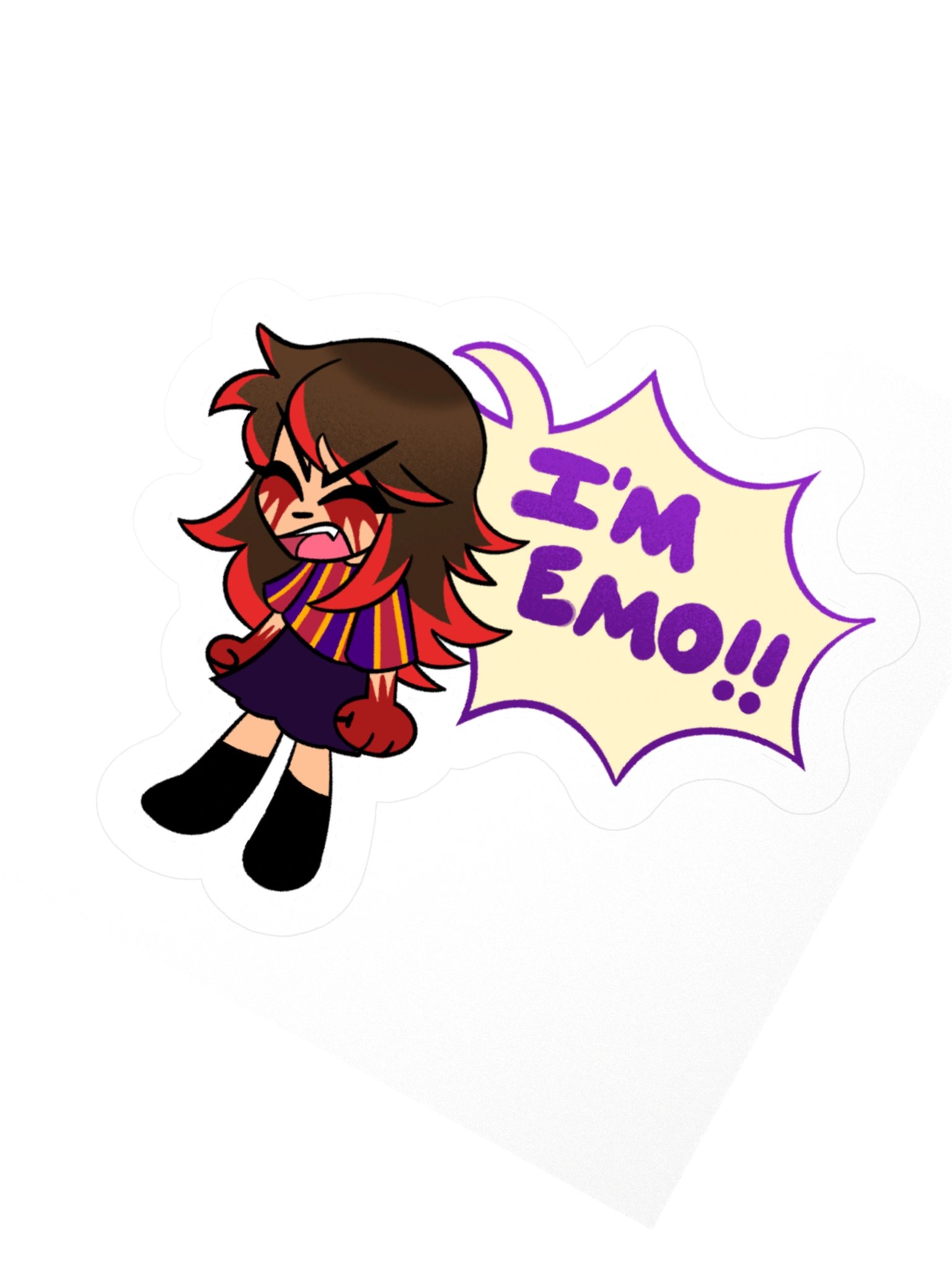 Dee Dee "I'M EMO" Sticker product image (2)
