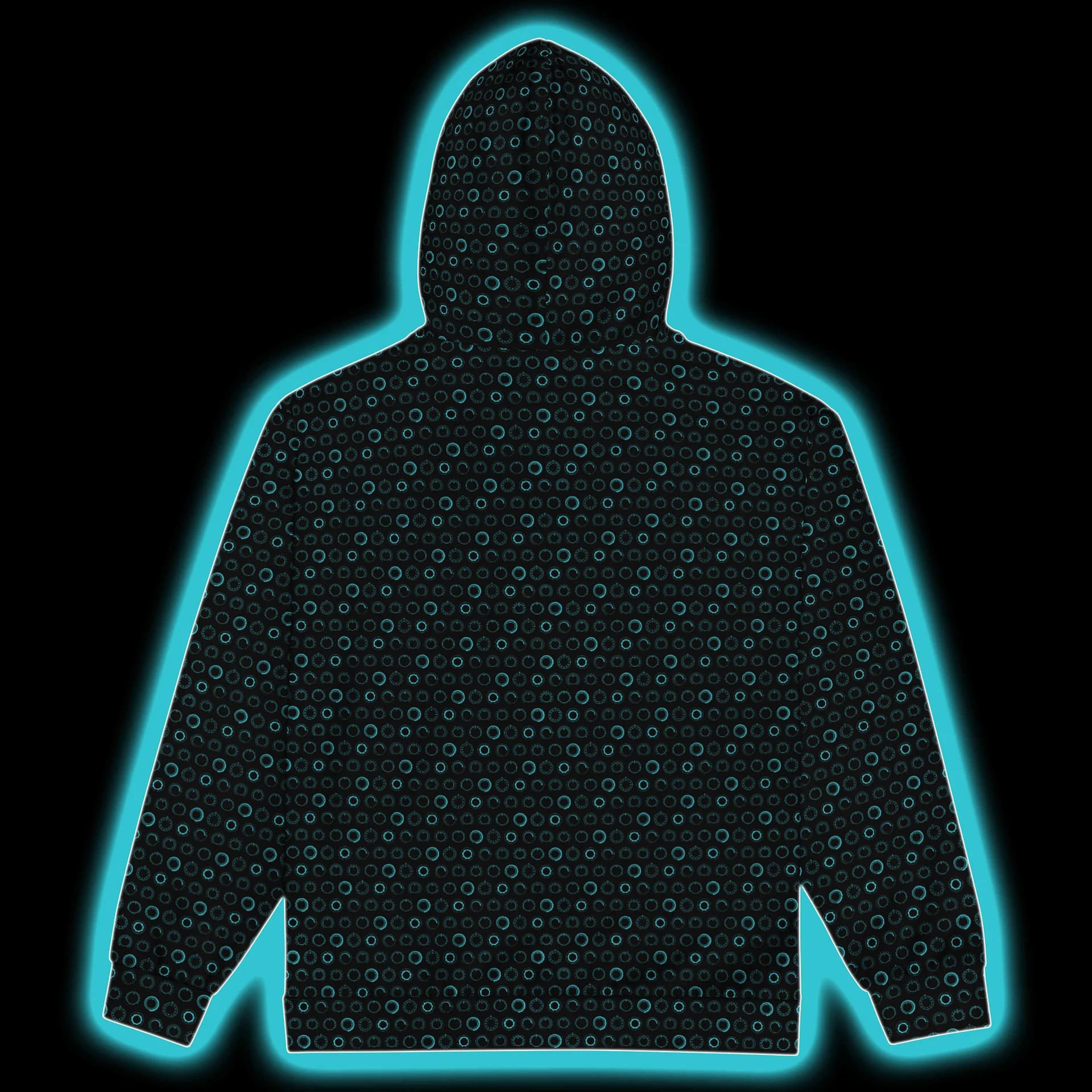 Synthesis Controls Zip Hoodie - (7 Modular Synth Dials) CYAN product image (5)