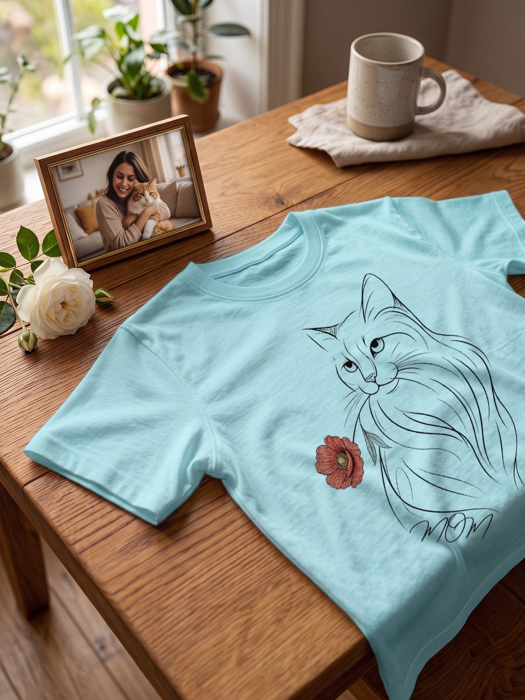 Cat Mom T-Shirt | Cat Lover Gift Tee product image (4)